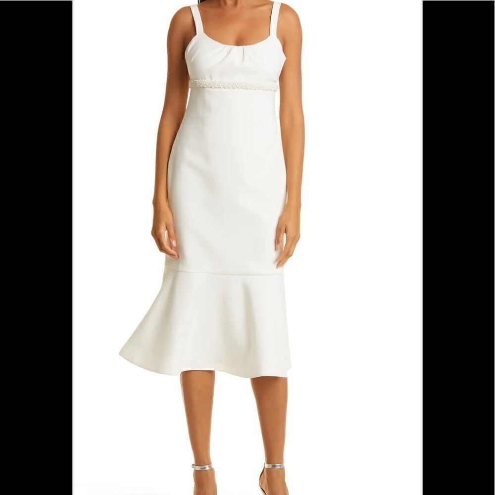 Revolve X Likely Lane Beaded Dress Size 4 Ivory